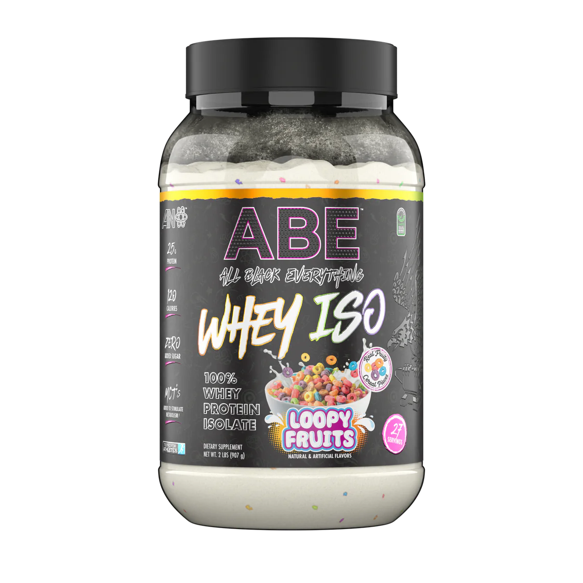 Proteina ABE ISO WHEY Loopy Fruits 27 servicios